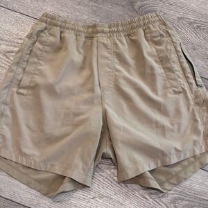 Freeballers Meripex Apparel Shorts Mens Medium Tan Lined Athletic Gym Running